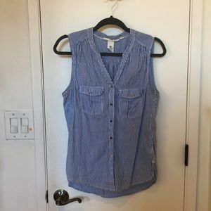 ♦️DONATED♦️ H&M pinstripe button down blouse